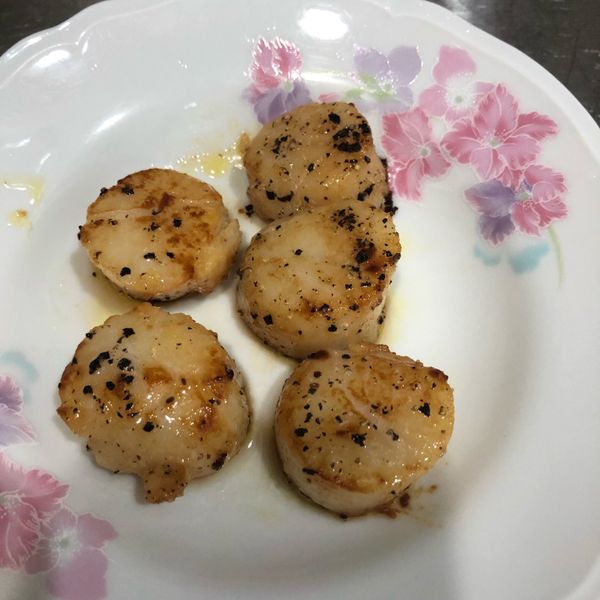 奶油乾煎干貝 : 張偉琪一起做