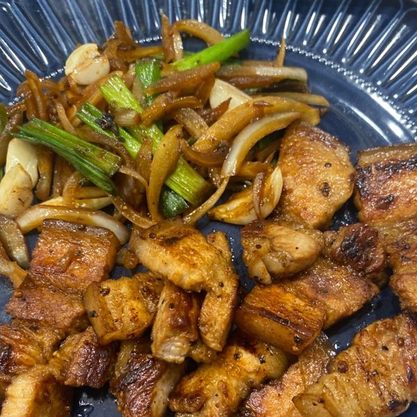 乾煸五花肉 (露營OK) : 派小星一起做