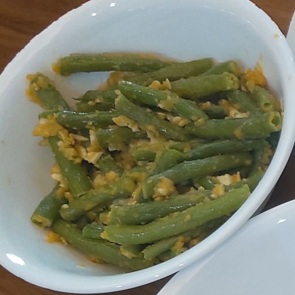 金沙四季豆～超開胃！：小兔 一起做