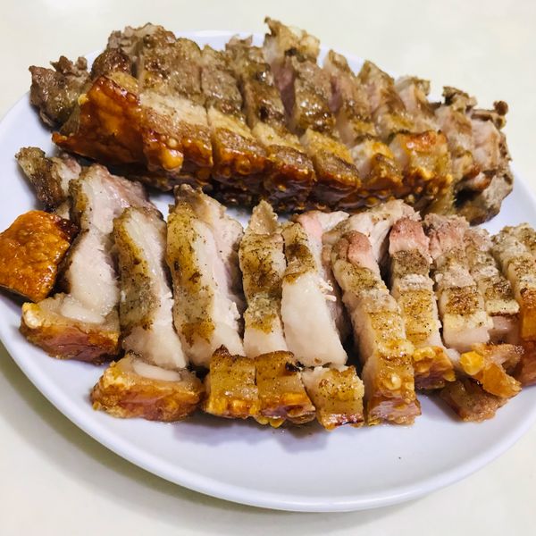 免戳洞免鋪鹽的氣炸脆皮燒肉：shirley 一起做