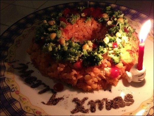 【親子食堂】聖誕花圈飯飯2：洪珊 一起做