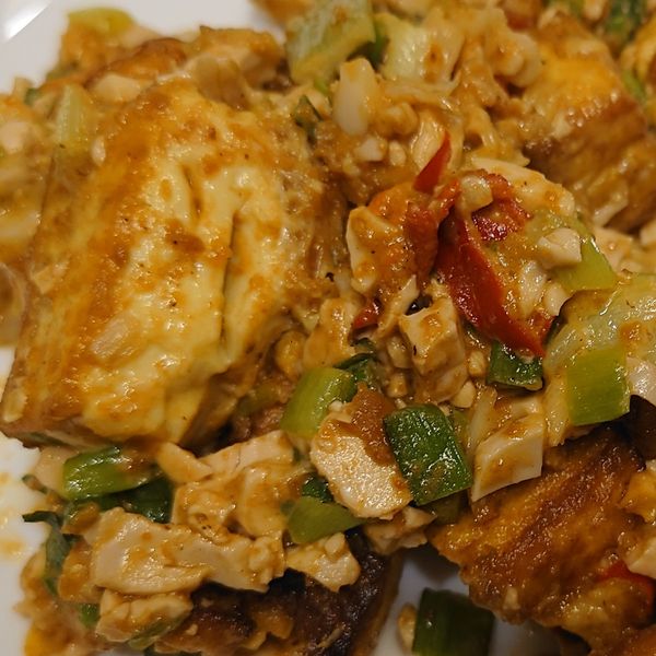 金沙雞蛋豆腐:Annie Chien 一起做