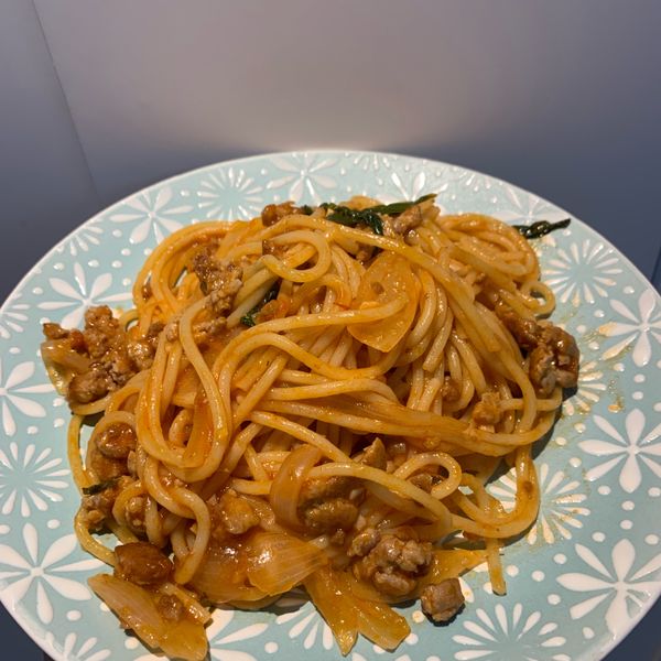 茄汁肉醬義大利麵 : 黃詩婷一起做