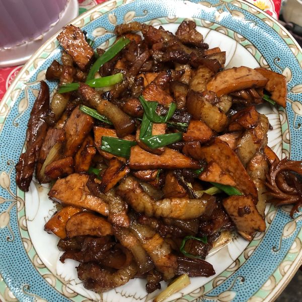 蔥香五花肉炒豆乾 : 熊雄郡一起做