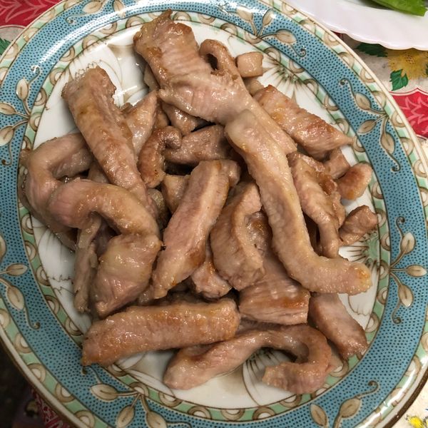 乾煎松阪豬 : 熊雄郡一起做