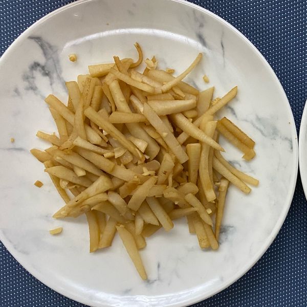 蒜香炒竹筍 快速料理版 : AH一起做