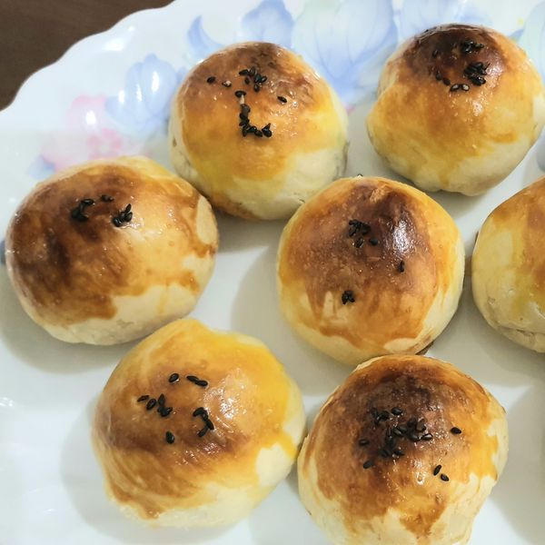 蛋黃酥 : 夏紫紅一起做