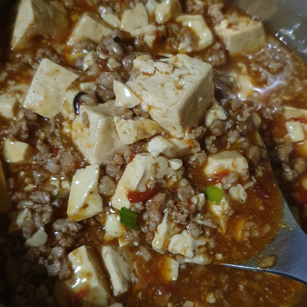 麻婆豆腐 : 仁爺一起做