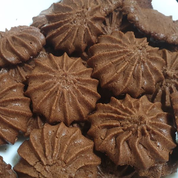 香濃巧克力擠花曲奇餅乾 : 周宣沂一起做