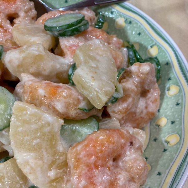 鳳梨蝦球 : Jhan Yuan Ting一起做