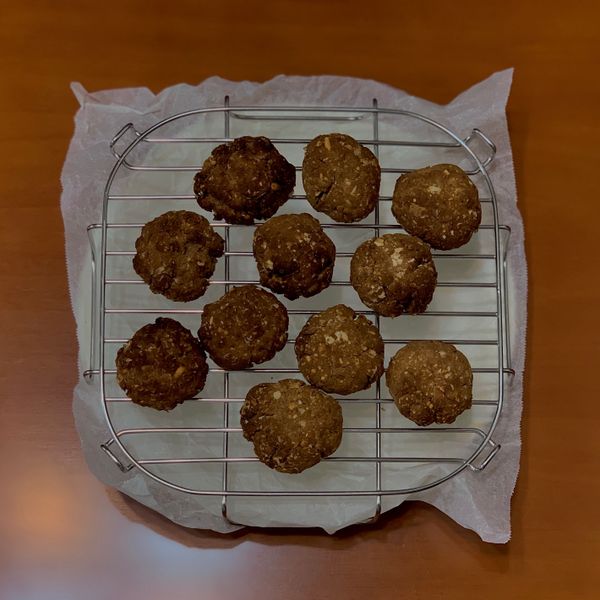 高蛋白花生醬餅乾（酥脆口感，無麵粉）：Rae Huang 一起做