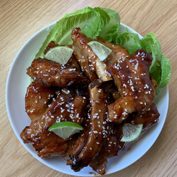 免油炸橙汁蜜排骨 : 拉拉一起做