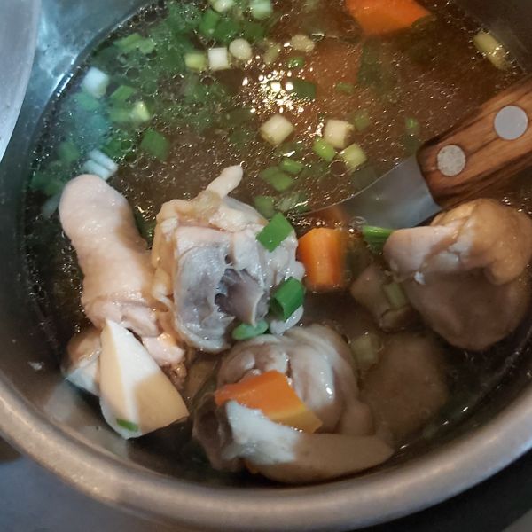 超簡易-香蒜嫩雞瓜子雞湯 : Q萍一起做