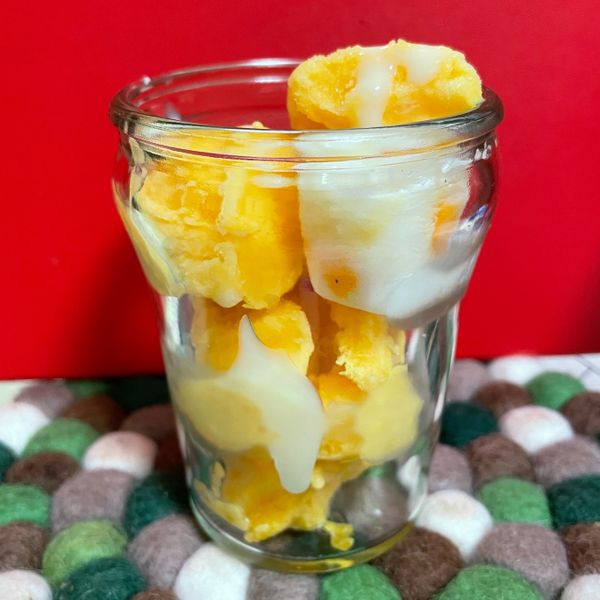 低脂低糖芒果冰淇淋（2樣食材簡易版） : Amber一起做