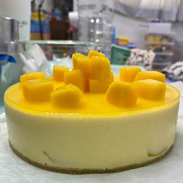 免烤箱《夏日芒果慕斯蛋糕》 : miu一起做