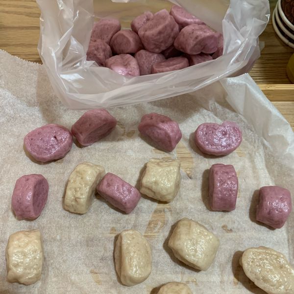 純天然的芋頭饅頭：Rourou 一起做