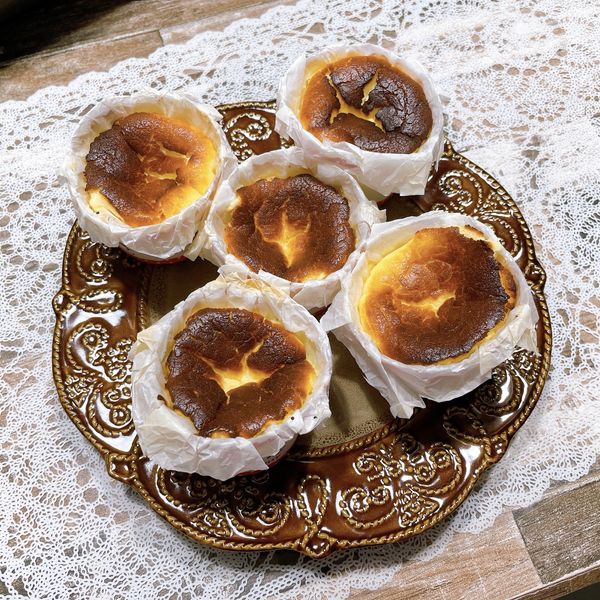 「迷你巴斯克起士蛋糕」一人一個剛剛好♪ : Dana一起做