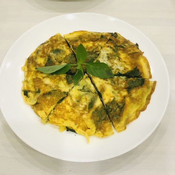 雞蛋煎九層塔 : hcolorfullife一起做