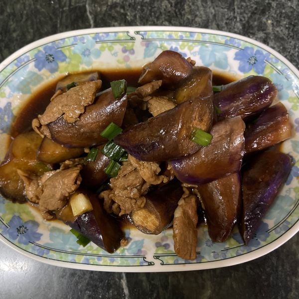 肉絲炒茄子 : Yu Ni Chang一起做
