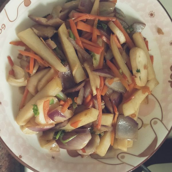 炒馬鈴薯：Tiffany  一起做