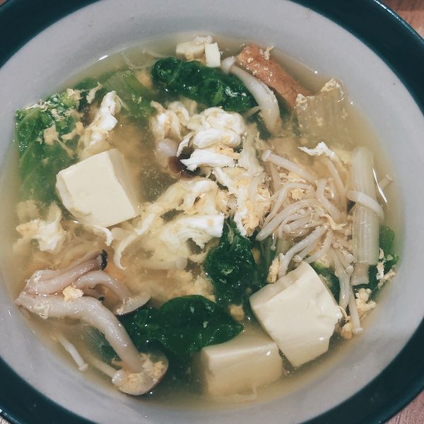 青菜蛋花湯 : 菲比一起做