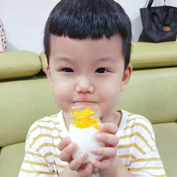 👩‍🍳芒果鮮奶酪 : 圻媽一起做