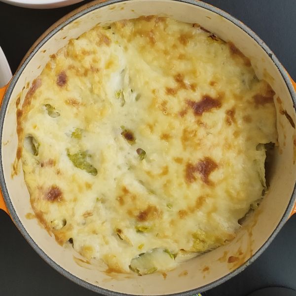 奶油烤白菜 : 葵兔子一起做