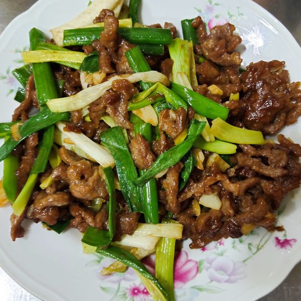 蔥爆牛肉 : 可人一起做