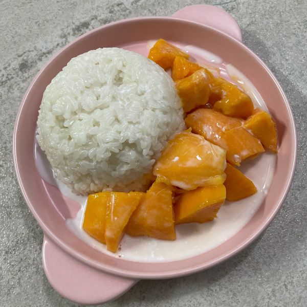 椰香芒果糯米飯：凱希 𝒞𝒶𝓉𝒽𝓎 一起做