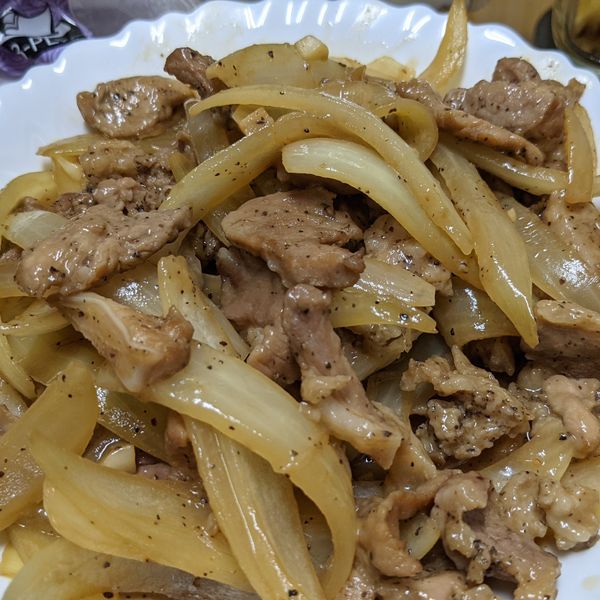 黑胡椒洋蔥豬肉 : Pinzy Chen一起做