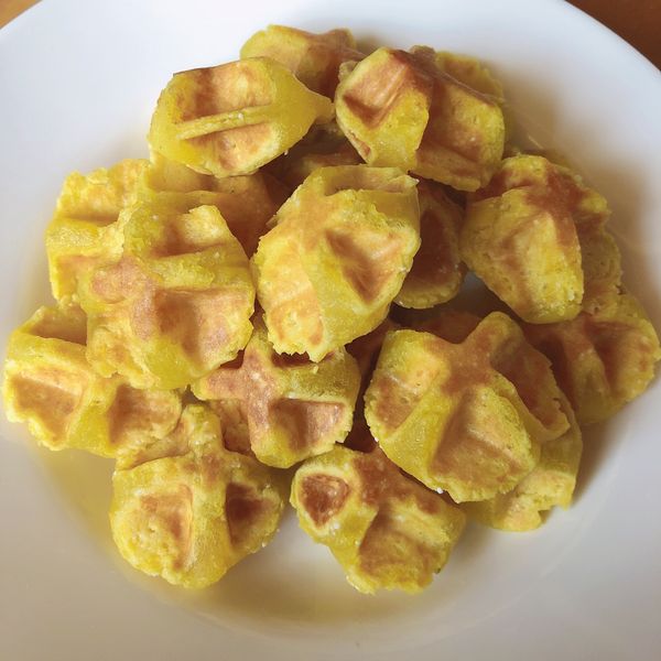 鬆餅機「地瓜球」兩種材料就完成！！ : 孫明薇一起做