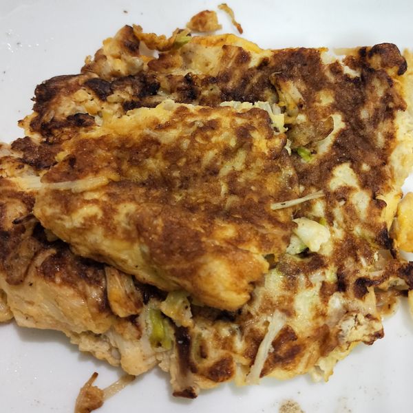 蔥香金針菇烘蛋 : Shujun Miao一起做