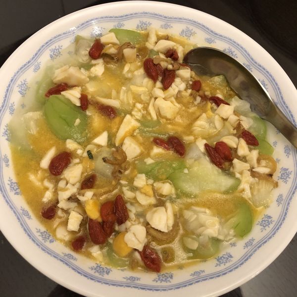 鹹蛋燴絲瓜 : 洪子耘一起做