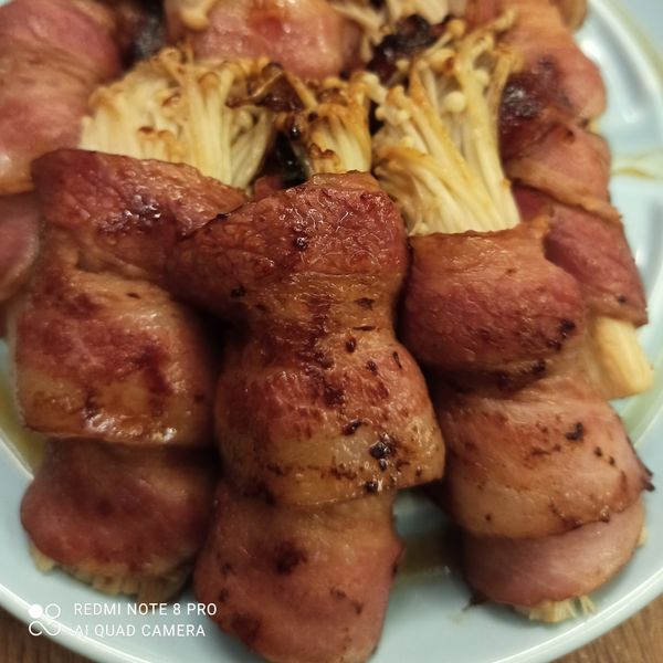 金針菇培根捲（快速上桌）簡單煮懶人料理 : 愛瑪琪一起做