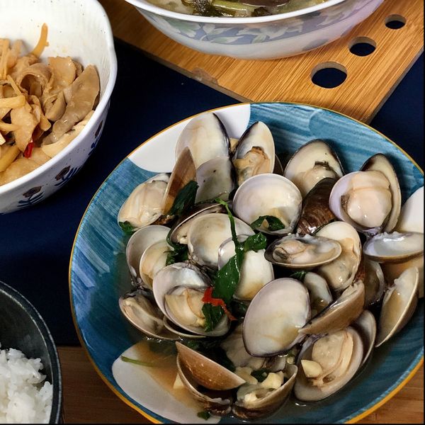 九層塔炒蛤蠣。by克莉絲塔 : Wawa一起做