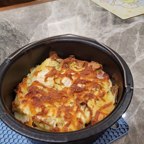 焗烤千層高麗菜【好侍北海道白醤料理】 : Elan一起做