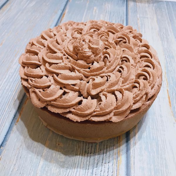 免烤箱冷藏巧克力乳酪蛋糕6吋 : 小甜甜一起做