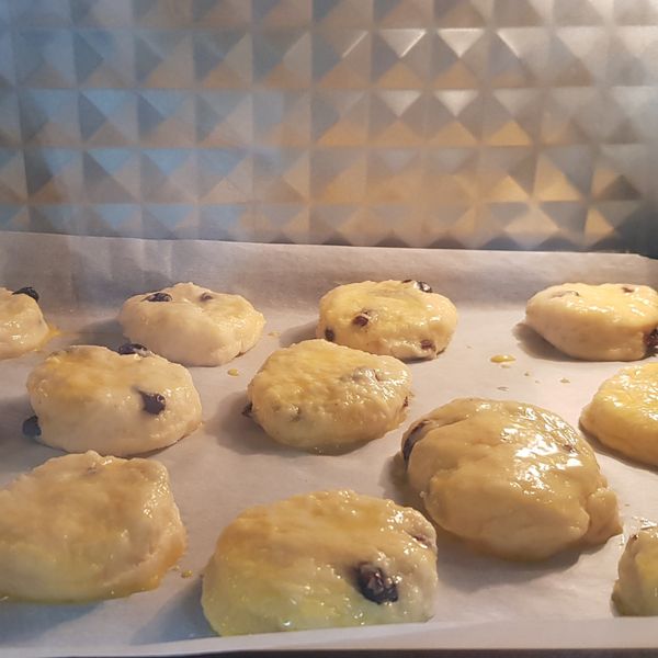 鮮奶油蔓越莓司康🍒🍒🍒：張千鳳 一起做