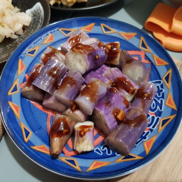 蒜辣涼拌紫茄（涼拌茄子） : Eva一起做