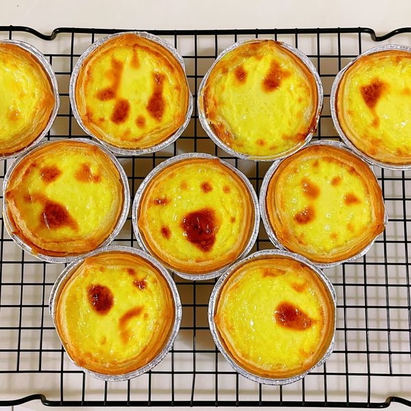 葡式蛋撻（冷凍塔皮）親子廚房 : yoyo一起做