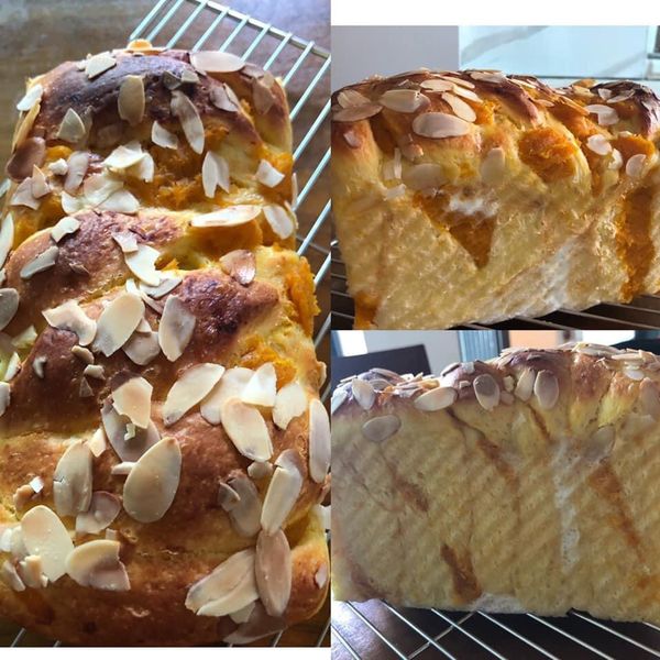 南瓜吐司 : 珊珊愛玩灶咖一起做