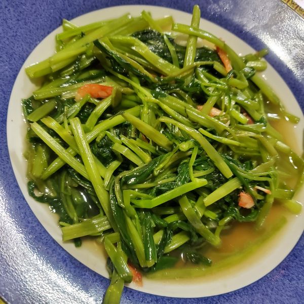 蝦米炒空心菜 : Wei Wei一起做