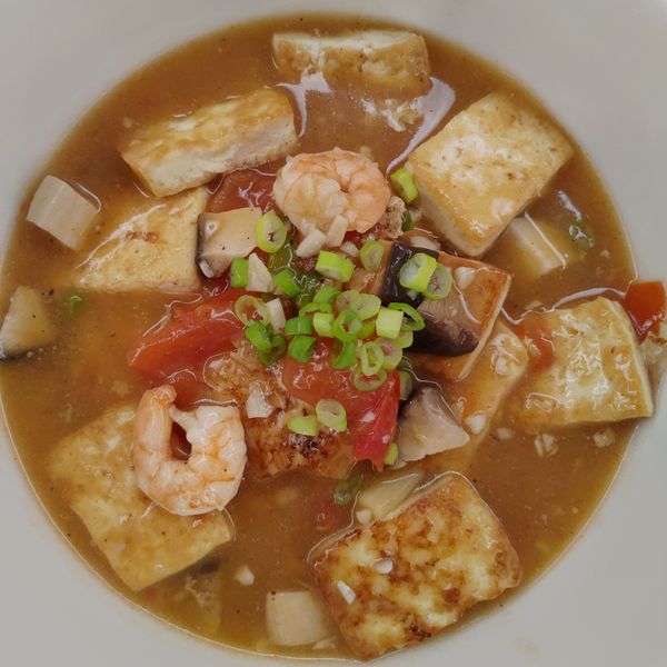 鮮蝦豆腐煲 : Fu一起做
