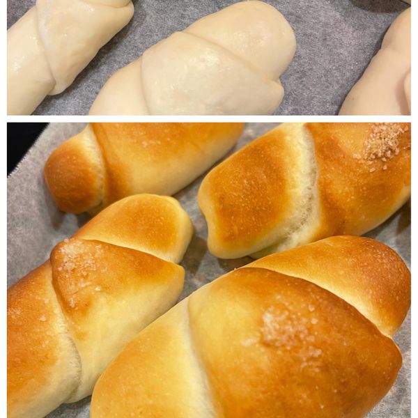 鹽可頌 海鹽奶油卷 : Leslie Ou一起做