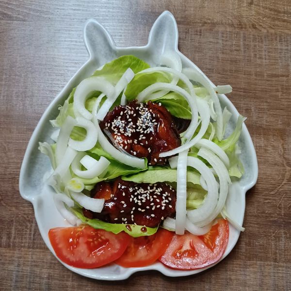 蜜汁小雞腿/小雞翅：陳花椰菜 一起做