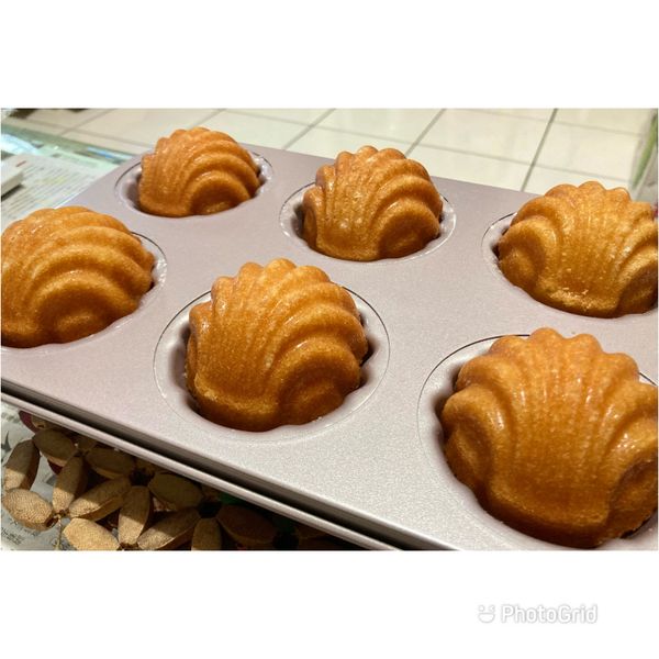 胖胖貝殼瑪德蓮 : Pei一起做