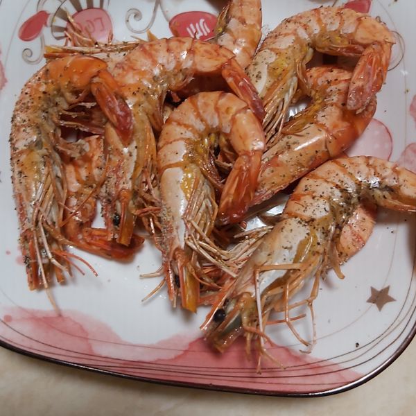 氣炸鹽烤白蝦 : 莊苡璇一起做