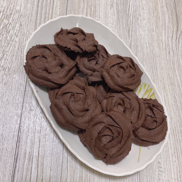 玫瑰曲奇餅乾（原味）：甄婕 一起做