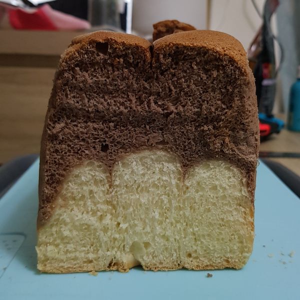 巧克力蛋糕吐司【麥典實作工坊麵包專用粉】:慈慈廚房 一起做