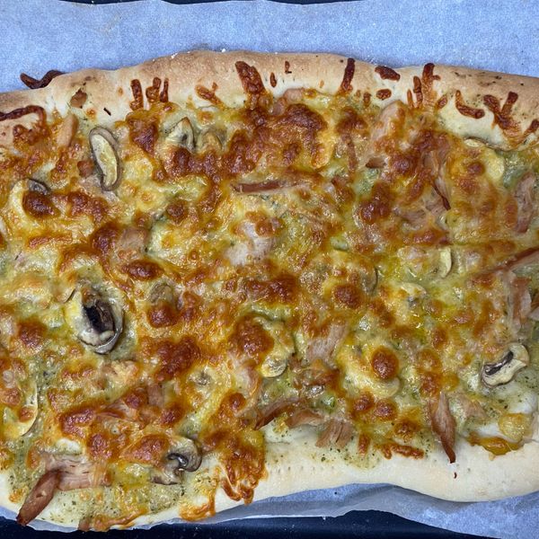 超好吃的芝心披薩（皮）麵包機、手揉都可以 : Rita Lu一起做